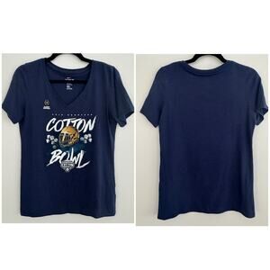 Nike Athletic Cut Notre Dame Fighting Irish Cotton Bowl Tee in Navy